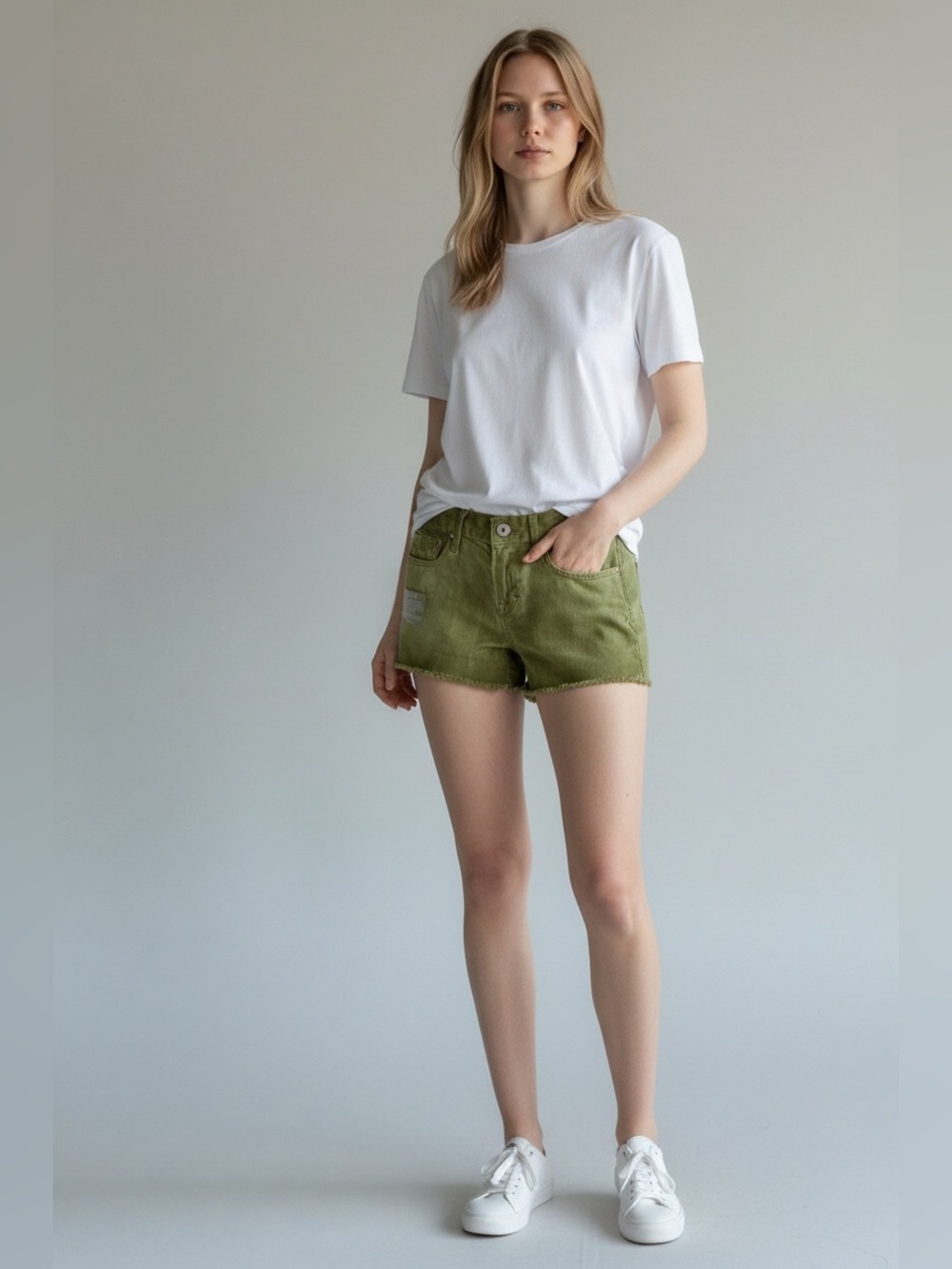 Cult of Individuality Women’s Micro Green Shorts SiE 25 NWT